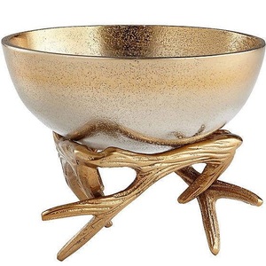 Cuenco Enfriador de Champán de Latón Cepillado Contemporáneo, Recipiente para Consolas y Banquetes de Hoteles Ejecutivos - Product Image 4