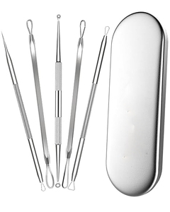Herramienta Profesional de Acero Inoxidable de Grado Quirúrgico para Eliminar Puntos Negros, Espinillas y Acné, Levantamiento de Pestañas, Herramientas para Pestañas, Bisturí Facial - Product Image 1