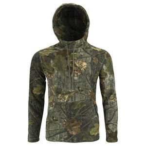 Veste à capuche streetwear vintage légère et surdimensionnée, imprimée camouflage sur toute la surface, personnalisable avec logo et design, vente en gros - Product Image 3