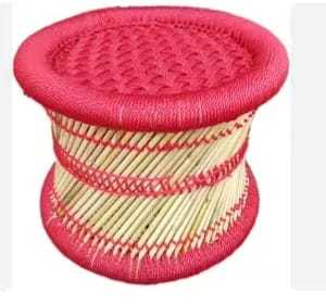 Handmade Eco-Friendly Lightweight Modern <b>Bamboo</b> <b>Stool</b> Woven Top Living Room Furniture Home Ottoman Indoor Outdoor Bone Inlay - Product Image 3