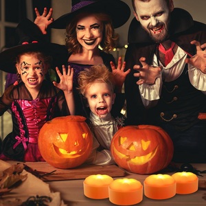 4-Pack luci di zucca a LED a batteria per Halloween modalità a 2 luci 4-Timer impostazione telecomando per feste decorazioni di zucca - Product Image 6