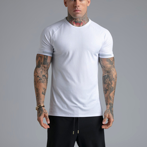 Camiseta Personalizada al por Mayor de Alta Calidad, Gruesa, Lisa, para Hombre, de Lujo, 100% Algodón, Talla Grande - Product Image 2