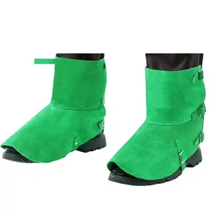 Protège-jambes en cuir pour soudeur, résistant à l'usure et au feu, en cuir robuste, fabriqué au Pakistan, Royaume-Uni - Product Image 3