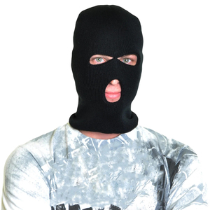 Cagoule de ski en polaire noire respirante, cache-visage et cache-cou - Product Image 5