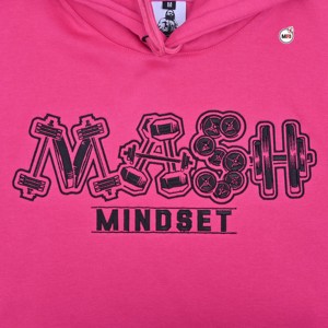 Best Selling <b>Men</b> Pink Hooded Short Sleeve Sweatshirt Fleece Cotton Casual Streetwear <b>Pullover</b> with Front Pocket <b>Mens</b> Hoodies OEM - Product Image 6