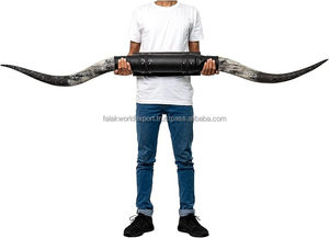 High Quality Cardboard <b>Animal</b> <b>Taxidermy</b> Longhorn Trophy Head Modern Art Antique Wood Diy MDF <b>Animal</b> Head Customized Eco-friendly - Product Image 6