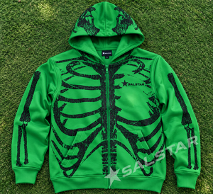 Wholesale Premium Quality Fabric <b>Skeleton</b> Sublimation Print <b>Hoodie</b> Custom Graphic Halloween Gothic Hooded Sweatshirt Manufacture - Product Image 6