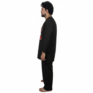 ชุดเซ็ตแทรคสูทผู้ชายทรงสลิมฟิตสำหรับฤดูร้อน ดีไซน์ตามสั่ง กำลังเป็นที่นิยม ผลิตจากวัสดุรักษ์โลก ระบายอากาศได้ดี เสื้อยืดและกางเกงขายาวสีพื้น - Product Image 4