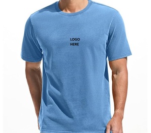 Camiseta Verde para Hombre, 100% Algodón, con Logotipo Personalizado, Impresión Serigráfica, Manga Corta, Cuello Redondo, Lisa, Informal, Estilo Urbano - Product Image 3