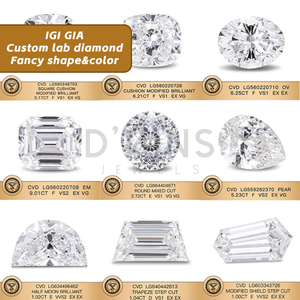 Diamants CVD en vrac taille radiant 2,09 ct E VVS2, diamants de mêlée HPHT cultivés en laboratoire pour la fabrication de bijoux - Product Image 4