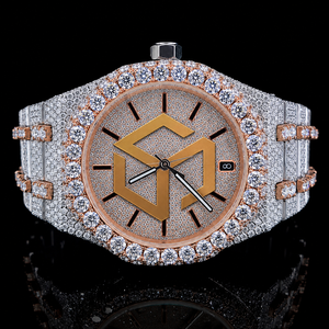 Luxury Iced Out Moissanite Diamond Hip Hop <b>Quartz</b> <b>Watch</b> <b>Men</b> Polygon Analog Wristwatch - Product Image 5