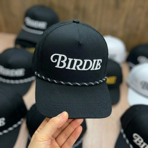 Gorra de Béisbol de 5 Paneles con Bordado 3D de Logotipo Personalizado, Estructurada, con Visera Curva, Tela de Algodón, Fabricante OEM al por Mayor, Unisex - Product Image 1