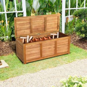 Caja de Almacenamiento de Madera de Acacia de 47 Galones para Patio, Jardín o Terraza - Product Image 6