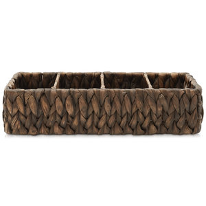 Lot de 2 paniers décoratifs tissés à la main en jonc de mer naturel pour le rangement - Product Image 5