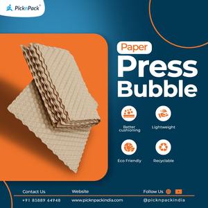 Lámina de Papel Burbuja Ecológica de Doble Cara con Diseño de Panal de Abeja de 2012 Pulgadas |   Embalaje de Cojines Reutilizables Sin Plástico |   Paquete de 50 - Product Image 2