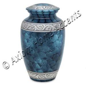 Urne funéraire en aluminium de style contemporain, élégamment fabriquée à la main pour honorer et souvenirer vos proches par Axiom Home Accents - Product Image 3