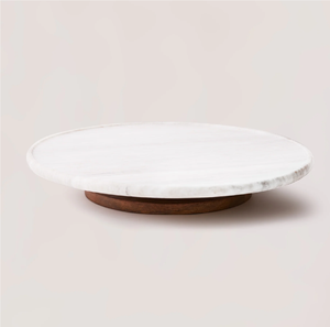 Organizador Giratorio de Mármol Estilo Rústico, Centro de Mesa Redondo de Mármol, Plato Giratorio para Cocina, Decoración para el Hogar - Product Image 2