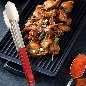 Wholesale Bold Blossom Premium Quality >20-Piece Stocked Stainless Steel Vinyl Coated Sustainable Utility Tongs <b>Utensils</b> - Product Image 4