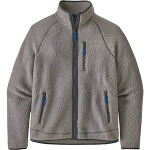 Men's Black <b>Fleece</b> <b>Jacket</b> Stand Collar Zipper Closure Casual Winter Wear Regular Fit Solid Color Sherpa <b>Lining</b> - Product Image 1