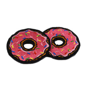 Cute Embroidered Donut Patch Pink Sprinkles <b>Sew</b>-On Applique Round Fabric Badge Fashion Garment Use - Product Image 2