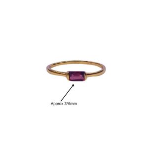 Wedding Wear 925 Sterling <b>Silver</b> Gold Plated Jewelry <b>Garnet</b> Gemstone Women Wear Classic <b>Ring</b> - Product Image 3