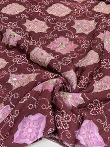The <b>fabric</b> is widely used for dresses tops gowns women wear ethnic fashion and designer apparel collections Floral geometric abs - Product Image 5
