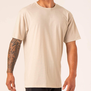 เสื้อยืดวินเทจผู้ชาย ผ้าฝ้าย 100% หนานุ่ม ทอแน่น ทรงปกติ ไหล่ตก ระบายอากาศได้ดี สีพื้น เรียบง่าย สไตล์ลำลอง รับผลิตตามแบบ OEM - Product Image 2