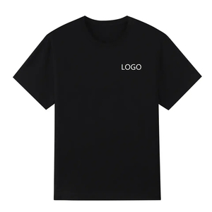 เสื้อยืดแขนสั้นผ้าฝ้าย 100% พิมพ์โลโก้แบรนด์ของคุณเอง ขายส่ง เสื้อยืดลำลองผู้ชายสำหรับฤดูร้อน - Product Image 1