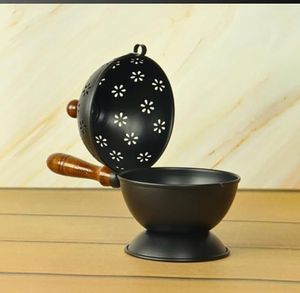 Quemador de incienso metálico estilo árabe, soporte decorativo para quemar Oud, pieza decorativa para el hogar. - Product Image 3