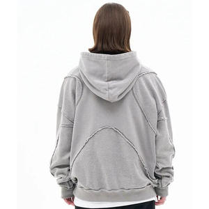 Offre Spéciale – Sweat-shirts en Coton Lourd à Épaules Tombantes, Coupe Ample, avec Broderie Personnalisée et Imprimé Graphique, Style Urbain Tendance – Vente en Gros - Product Image 4