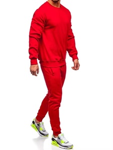 High Quality 100%Cotton Men' <b>Tracksuit</b> Custom Logo Gym Wear Sweatshirt And Jogger Set <b>Tracksuit</b> For Men's - Product Image 3
