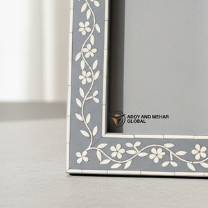 Hot Selling Bone Inlay Photo <b>Frame</b> with Floral Vine Pattern Luxury Decorative Wood <b>Frame</b> for Home Decor and Gifts - Product Image 4