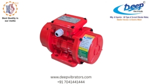 Vibrateur électrique rouge à moteur AC MVE 200/1 monophasé 3000 tr/min, unité d'entraînement robuste pour équipement de compactage vibratoire de caillebotis - Product Image 1