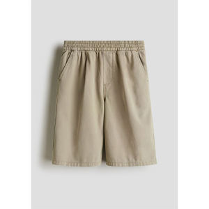 <b>Men's</b> Casual Fashion Street <b>Shorts</b> <b>Elastic</b> <b>Waist</b> Cotton Canvas Breathable Cargo Pants Solid OEM Wholesale Blank Oversized OEM - Product Image 3
