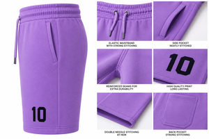 Pantalones Cortos Deportivos Premium para Hombre, Transpirables, de Algodón, para Gimnasio, Fitness, Running, Entrenamiento, Casuales, con Cintura Elástica, Logotipo Personalizado, OEM, ODM - Product Image 6