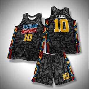 USA basketball uniform set team jersey shorts custom logo breathable polyester mesh professional supplier Pakistan - Product Image 5