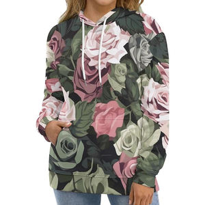 Sudadera con Capucha Personalizada de Invierno, Tejida en Felpa, con Estampado por Sublimación en la Parte Delantera, Transpirable, de Secado Rápido, para Mujer, OEM, Totalmente Digital - Product Image 5