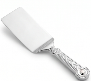 Stylish Designer Cake Server Elegant Handle Silver Polished Finish Stainless Steel Eco Friendly For Weddings And Parties - Product Image 1
