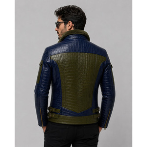 Custom Size Casual Wear Genuine Fashion Leather <b>Jacket</b> for <b>Men</b> New Arrival High Quality Fashion <b>Men</b> Leather <b>Jacket</b> - Product Image 2