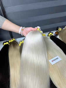 Extensions de cheveux en vrac couleur blond cendré, super double drawn, 100% cheveux vietnamiens, livraison mondiale, prix d'usine - Product Image 2