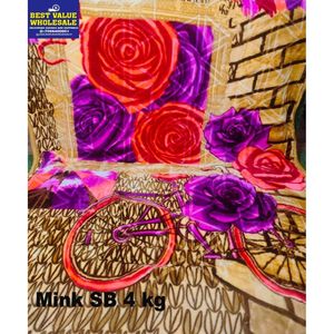 Luxury 4 KG Polyester Mink Throw Blanket <b>Super</b> <b>Soft</b> Warm Winter Single Bed Cover Traditional Style for Home or Hotel Use - Product Image 2