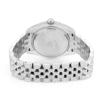 Montre de luxe personnalisée pour homme, mouvement mécanique antique, cadran Dote, sertie de diamants Moissanite VVS, style Hip Hop