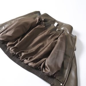 Chaqueta de Cuero Premium para Mujer, Chaqueta de Motociclista de PU Personalizada, Abrigo Ajustado de Moda, Ropa Exterior al por Mayor con Etiquetas Tejidas Personalizadas - Product Image 5