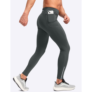 Pantalon de compression pour homme, leggings de sport, course à pied, entraînement, fitness, sous-vêtement technique, séchage rapide, résistant à l'eau, avec cordon de serrage - Product Image 1