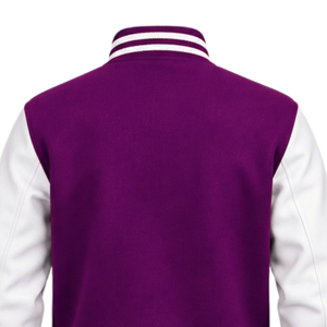 Chaqueta Varsity de Moda para Hombre, Chaqueta de Béisbol con Mangas en Contraste, Cuello Acanalado, Cierre de Botones a Presión, Estilo Casual Deportivo - Product Image 4