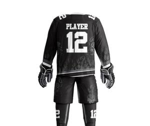 Uniforme de hockey sur glace pour hommes, imprimé numériquement, design tendance, prix avantageux, respirant, avec des matériaux de qualité supérieure. - Product Image 2