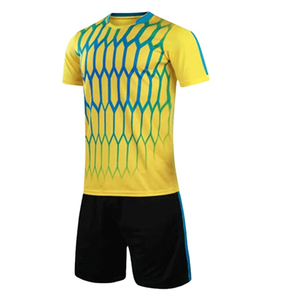 ชุดเสื้อฟุตบอลพิมพ์ลายแบบ OEM สำหรับผู้ชาย ปรับแต่งชื่อทีม/ชื่อผู้เล่นด้านหน้า ระบายเหงื่อ แห้งเร็ว ทรงสปอร์ต - Product Image 1