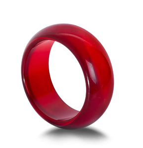 Anneaux de serviette en résine multicolores écologiques, élégants pour la décoration de table, décoration de fête, anneau de serviette en résine rouge - Product Image 1