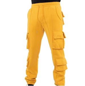 High Quality Men Multi-Pockets <b>Work</b> Wear <b>Trousers</b> Yellow Color Quick Dry Casual Pants Men Style <b>Trouser</b> Tactical Cargo <b>Work</b> Pant - Product Image 2