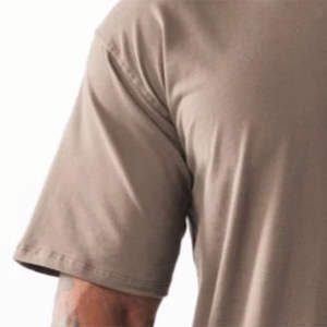 Camisetas Personalizadas de Algodón Grueso para Hombre, Corte Holgado, Talla Grande, Manga Corta, Cuello Redondo, Transpirables, Anti-Pilling, Logotipo 3D, Estilo Crop - Product Image 6